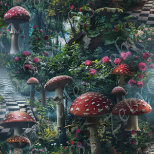 Champignon et sentier magique