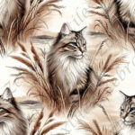 Chat et pampas
