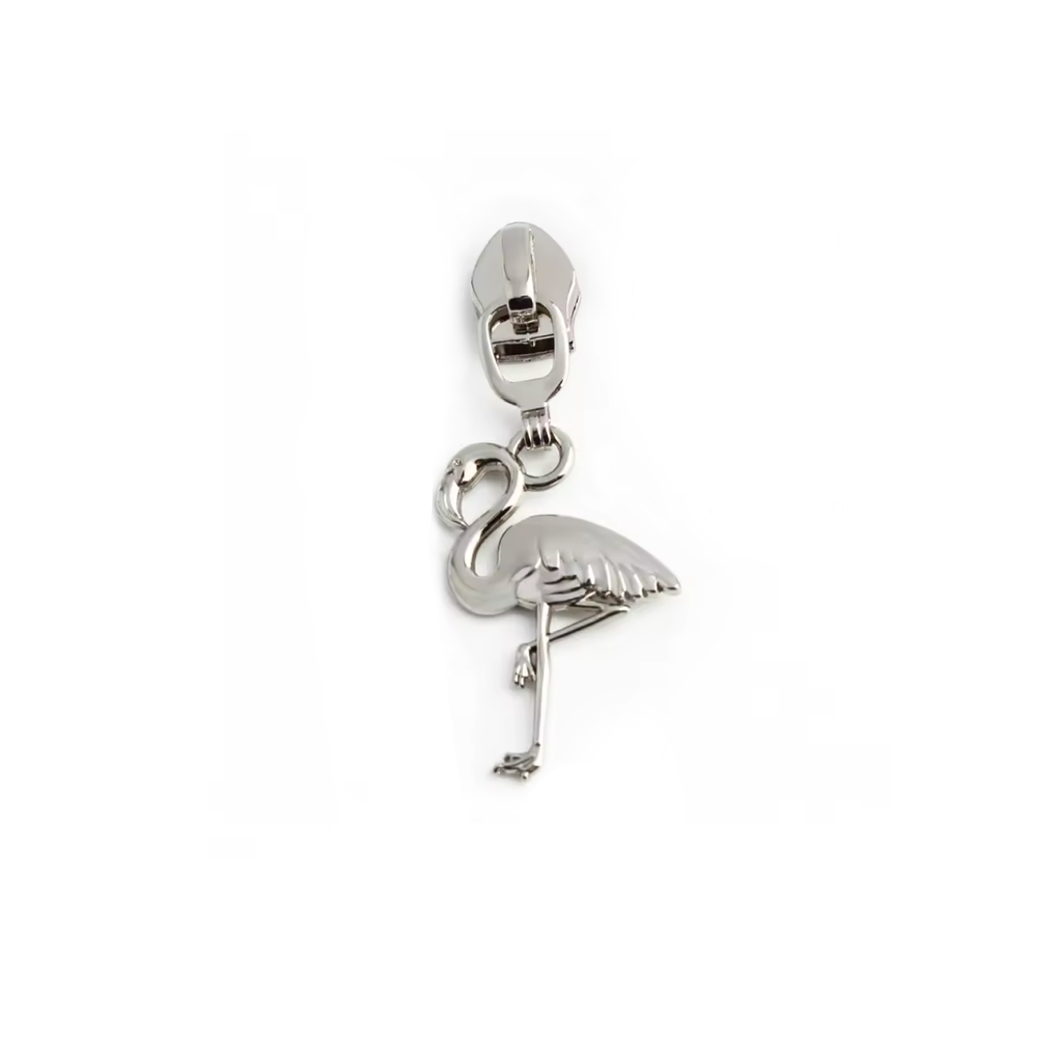 Curseur flamant argent