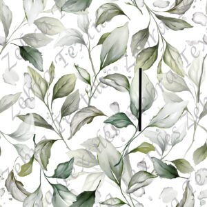 Feuillage botanique fond blanc