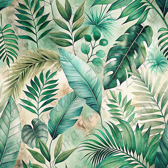Feuillage tropical fond grunge