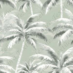 Palmier tropical vintage vert sauge
