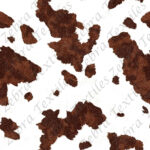 Peau de vache brune réaliste