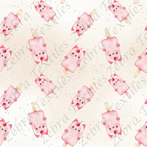 Popsicle chat fond crème