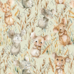 Souris et blé des champs