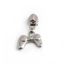 Curseur de fermeture éclair manette argent