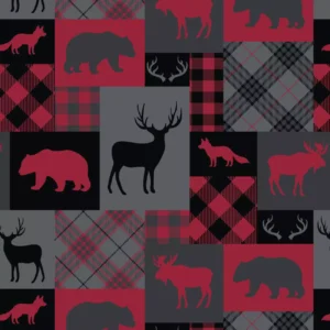 Woodland Patchwork polar