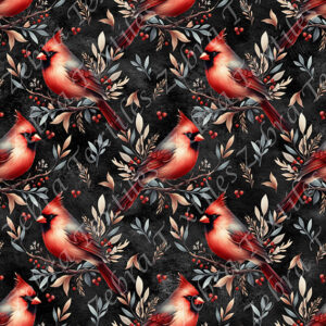 Cardinal fond noir