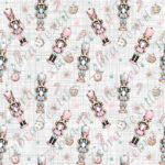 Casse-noisette rose fond lin