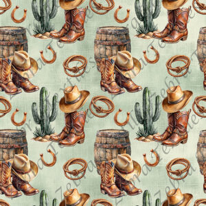 Cowboy fond vert