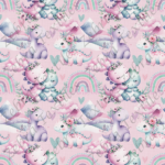 Dino girly fond rose