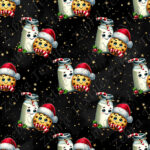 Lait et cookie de Noël fond étoile dorée