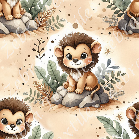 Lion sur rocher