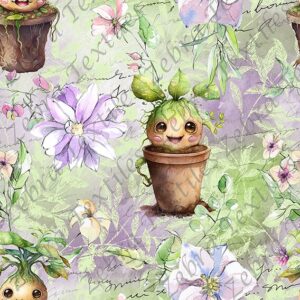 Mandragore floral mauve