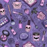 Maquillage effrayant fond foncé