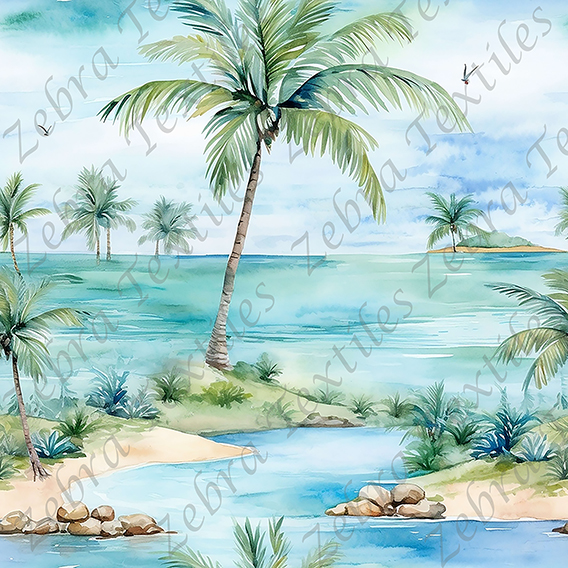 Palmier en mer