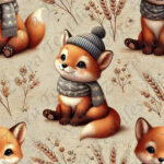 Renard tuque et blé