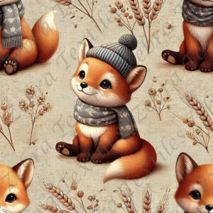 Renard tuque et blé