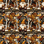 Gnome d'automne et bouleau