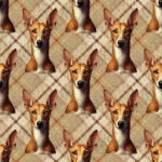 Podenco fond plaid
