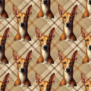 Podenco fond plaid