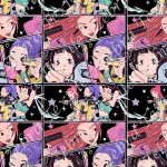 BD fille démon fond noir