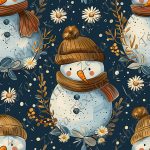 Bonhomme de neige et marguerite