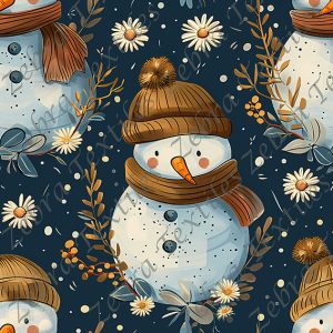 Bonhomme de neige et marguerite