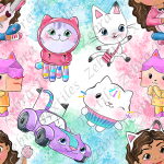 Chat blanc et ses amis