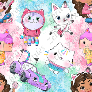 Chat blanc et ses amis