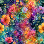Floral coloré