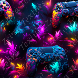 Manette néon floral