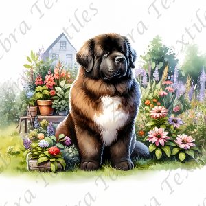 Chien au jardin