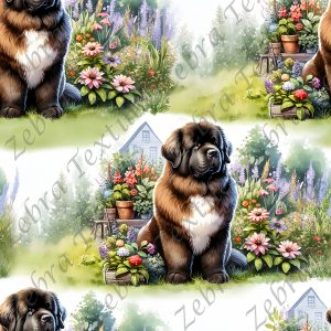 Chien au jardin
