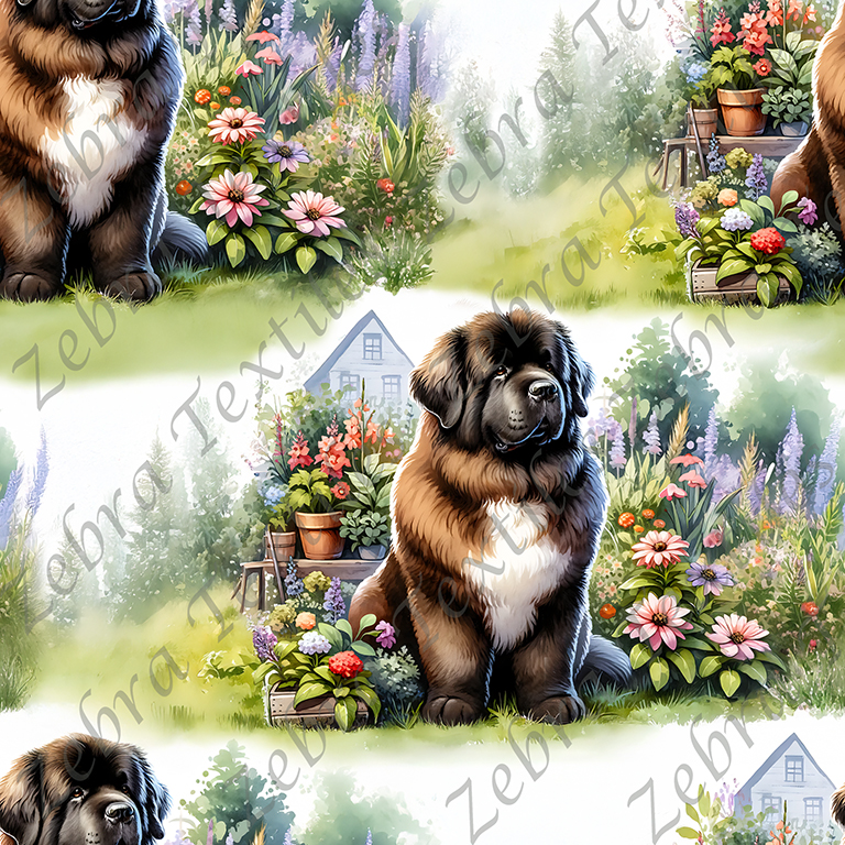 Chien au jardin
