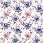 Floral romantique violet