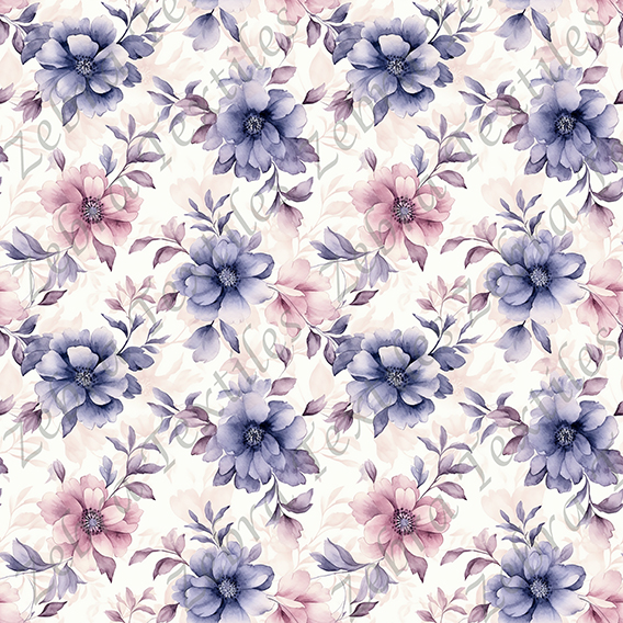 Floral romantique violet