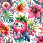 Fraise floral