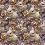 Lapin et rose 3d lainage