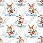 Lapin patinage hivernal