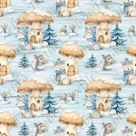 Loup en hiver fond bois