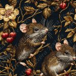 Rat et fruit rouge