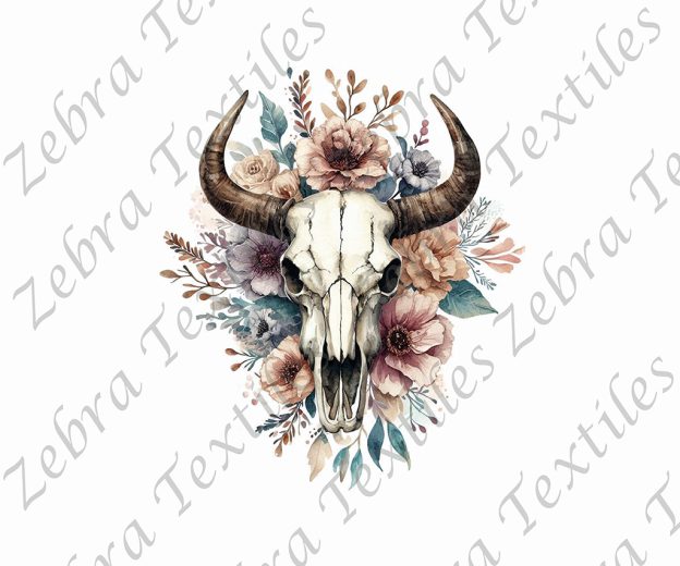 Skull buffle floral