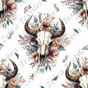 Skull buffle floral