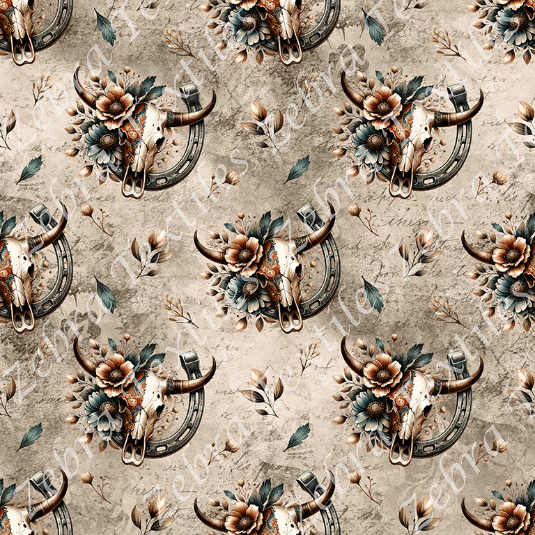 Skull fer à cheval fond grunge