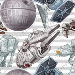 Vaisseaux spatial fond rayé