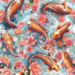 koi floral rose