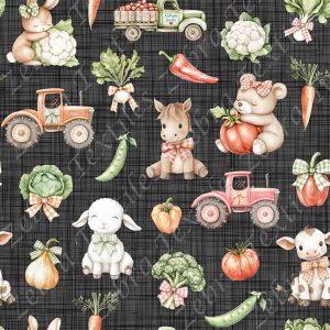 Animaux agriculture fond lin
