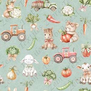 Animaux agriculture fond sarcelle