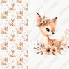 Bambi floral fond crème